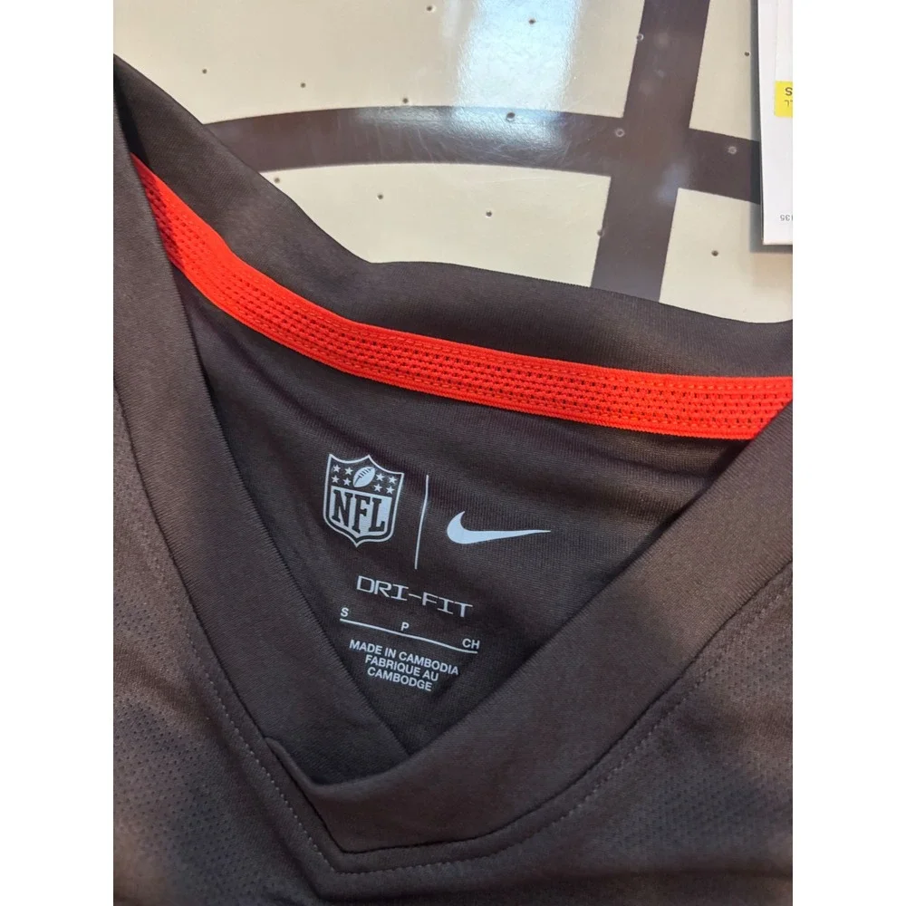 070 Nike NFL Cleveland Browns Dri-FIT Long Sleeve Shirt Brown NS25-12A8-93-6360
